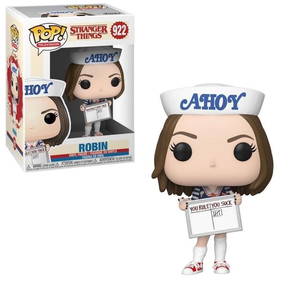 Funko Pop! Stranger Things Robin Scoops Ahoy #922 New - Picture 1 of 1
